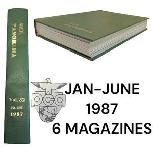 Porsche Panoramic Hardcover Bounded Magazines Vintage 1987 JAN-JUNE  PCA